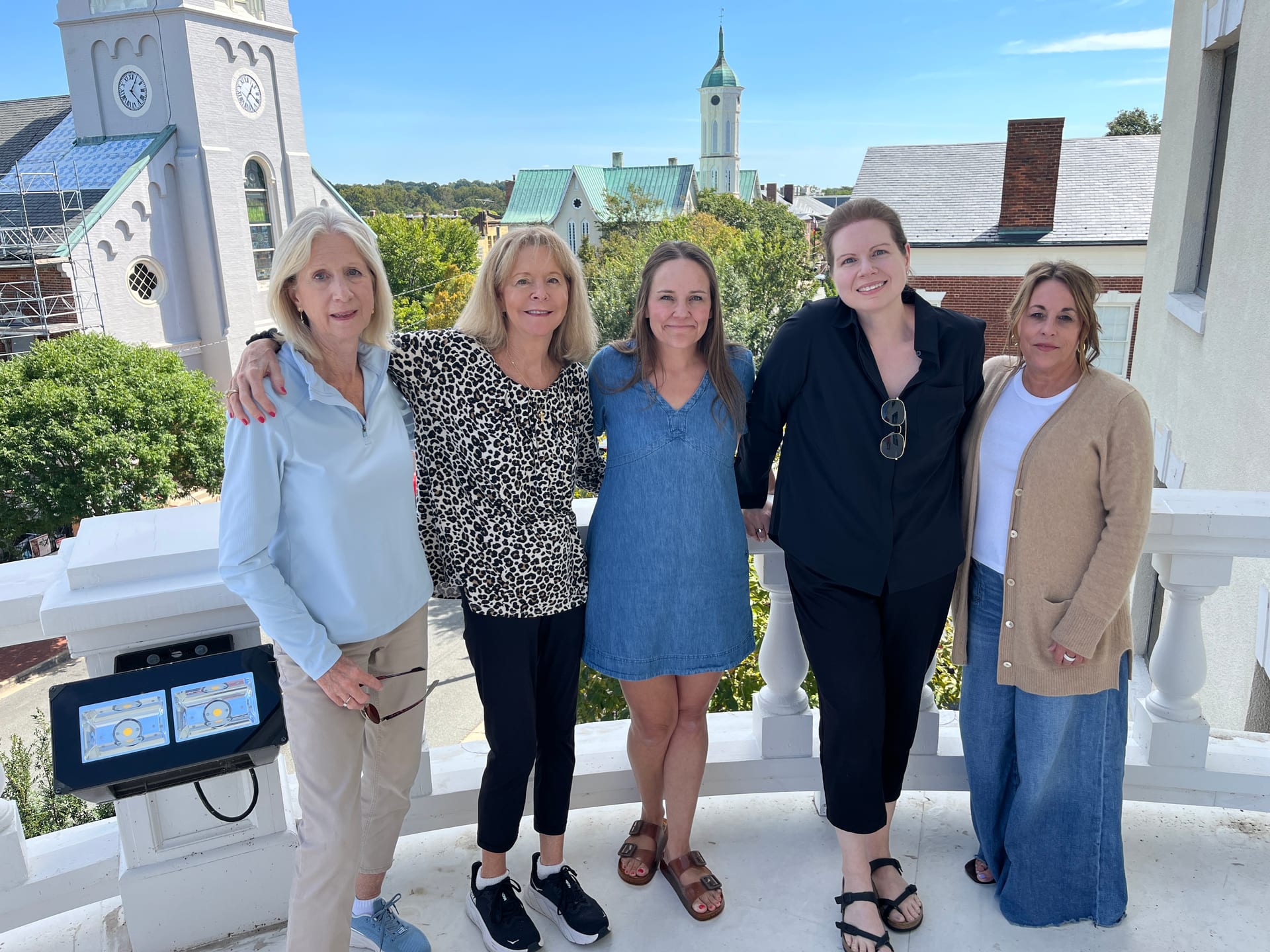 The One on One Care office team on location in Fredericksburg, Virginia.